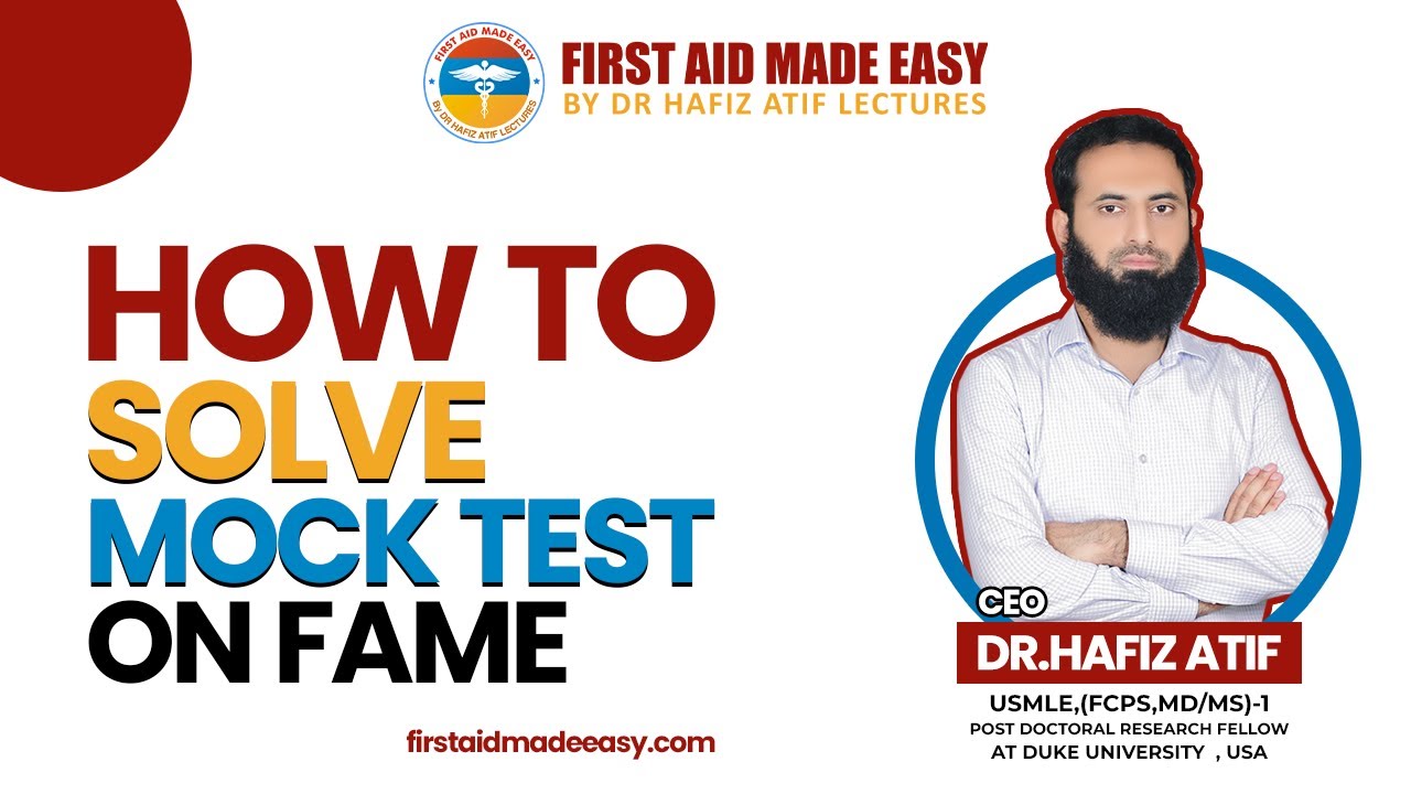 How to solve mock test on first aid made easy platform