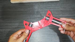 Klem 4Pcs Sudut Siku Penjepit Kaca Besi Frame Corner Patokan Las Clip Penjepit Siku Clip Tegak Lurus 90 Degree Derajat Mitre Frame Right Angle