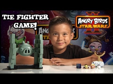 Jenga TIE FIGHTER GAME Angry Birds STAR WARS II Review By EvanTubeHD 