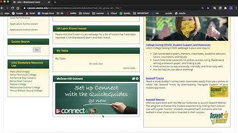 Blackboard Navigation - UAA Learning Commons