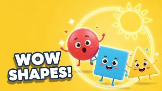 Shapes Come Alive 😲 | Fun Circle, Square, Triangle for Kids 🎨✨#shapes 