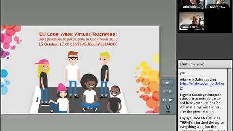 EU Code Week Deep Dive MOOC- Live Event II Teachmeet