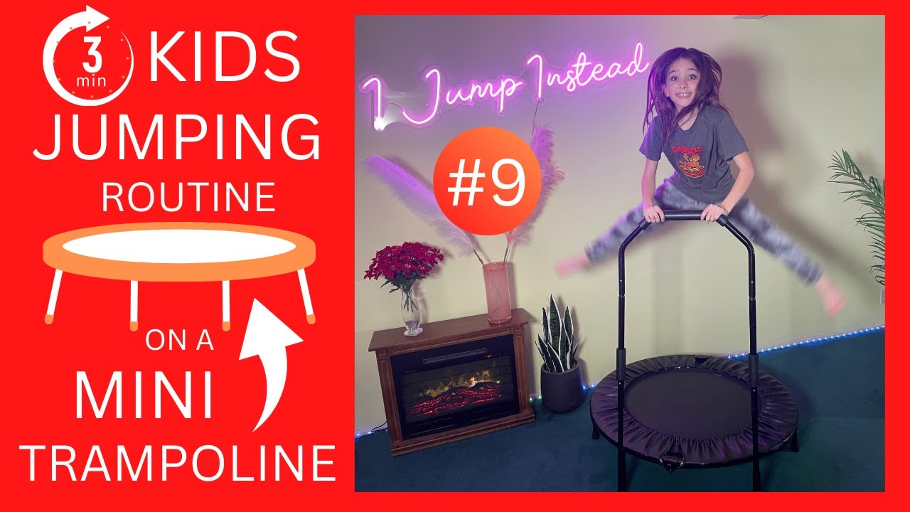3m Kids Workout w/ Scarlett Mini Trampoline Jumping Routine | I Jump Instead Healthy at Home Fitness