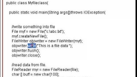 File handling in java