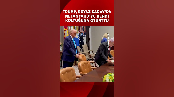 Trump, Beyaz Saray'da Netanyahu'yu Kendi Koltuğuna Oturttu