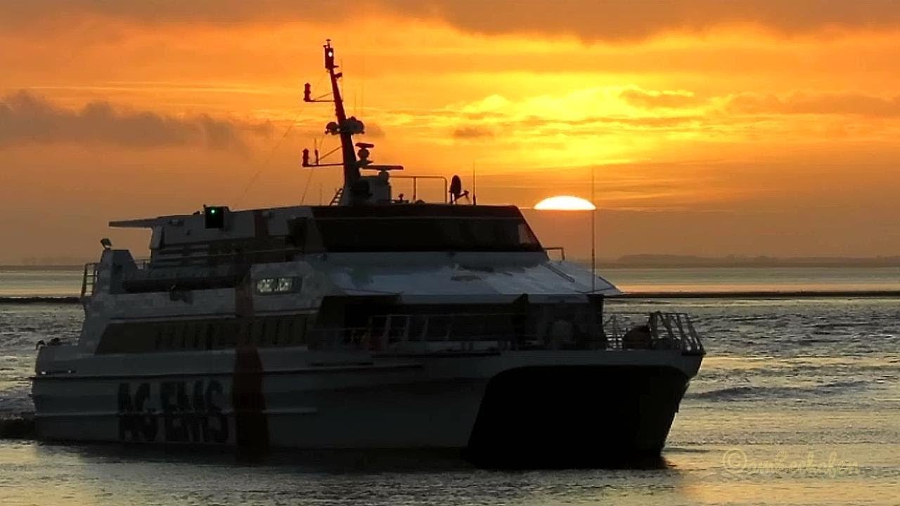 Nordlicht IMO 8816015 Emden Borkum Fähre AG Ems Katamaran Island ferry ...