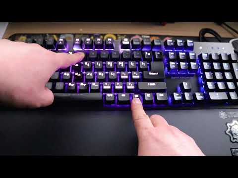 스카이디지탈 NKEYBOARD NKEY R5 RGB 기계식 게이밍 키보드 블랙, 청축 LED변경 및 단색지정 영상