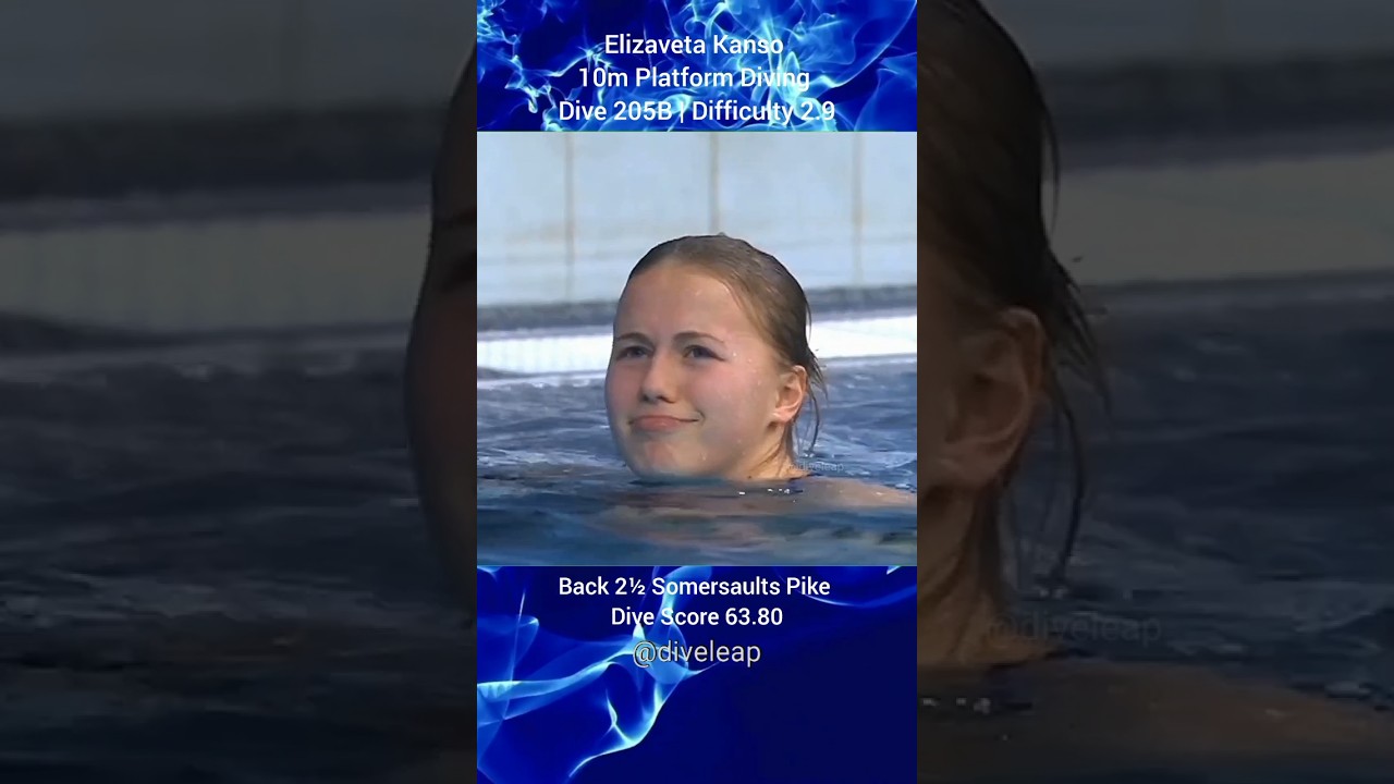 Awesome 10m Platform Dive by Elizaveta Kanso