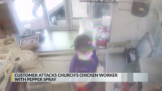 Drive-thru customer attacks worker with pepper spray