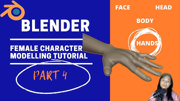 Blender Female Character Modelling Part 4 (HANDS)