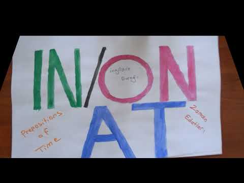 İn/On/At Prepositions of Time (Zaman Edatları) İngilizce Konu Anlatımı