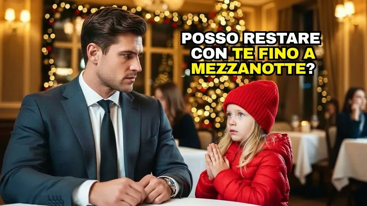 ＂POSSO RESTARE CON LEI  ？＂ — BAMBINA SOLITARIA A CAPODANNO CHIEDE AL MILIONARIO DI SEDERSI ACCAN