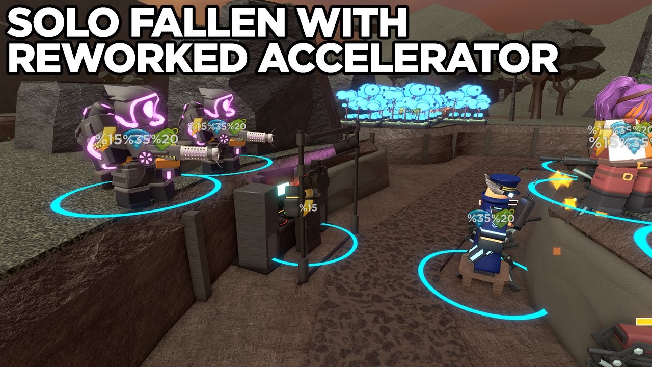 SOLO FALEN WITH REWORKED ACCELERATOR || Tower Defense Simulator - YouTube