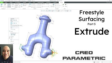 Creo Parametric - Freestyle Surfacing - Part 4 - Extrude Tool