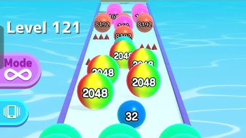 BallRun2048 Game Play 💏💥❤️‍🔥GAME LEVELS!! Level 121-125 GamePlay Walkthrough Android, IOS NEW UPDATE