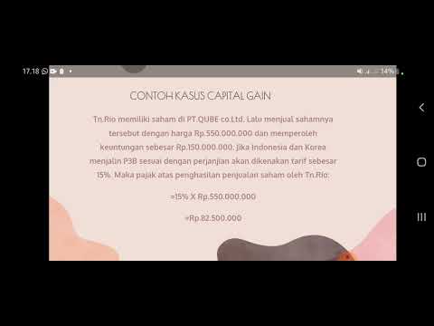 TAX TREATY PROVISION CONTOH KASUS CAPITAL GAIN,OTHER INCOME,DEPENDENT & INDEPENDENT SERVICE