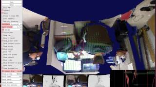 ElasticFusion with Robot controlled Kinect