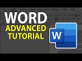 Microsoft Word Advanced Tutorial