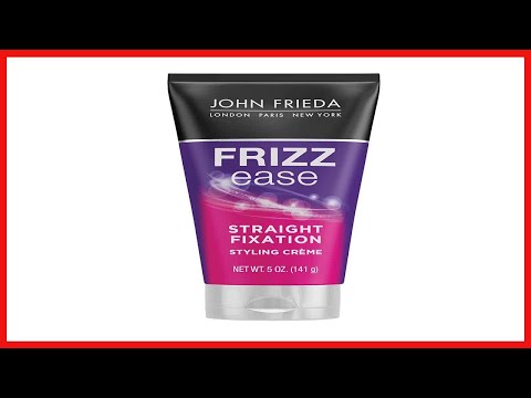 John Frieda Frizz-Ease Straight Fixation Styling Creme, Straight Hair Product for Smooth, Silky,