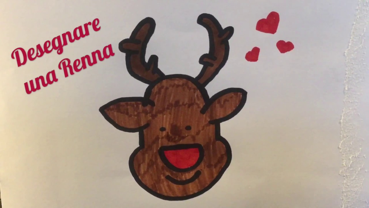 Come Disegnare Un Natale Renna Disegnare Una Renna Lavoretti Con La Carta