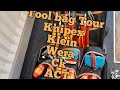 New tool bag tour changes and new stuff