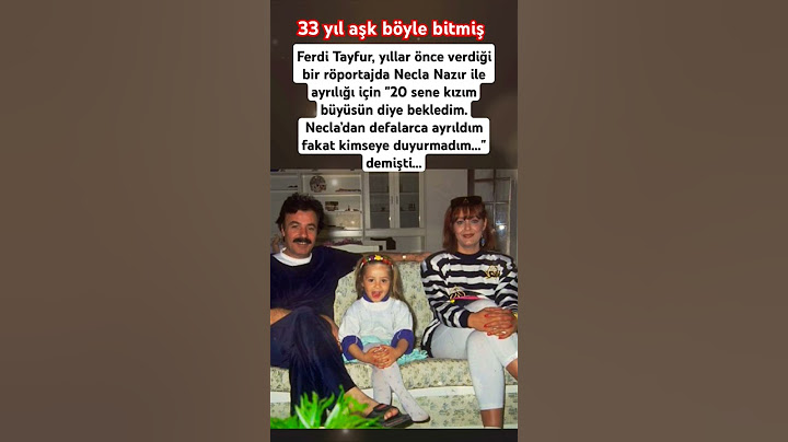 Ferdi Tayfur verdiği bir röportajda Necla Nazır ile ayrılığı için 20 sene kızım büyüsündiye bekledim