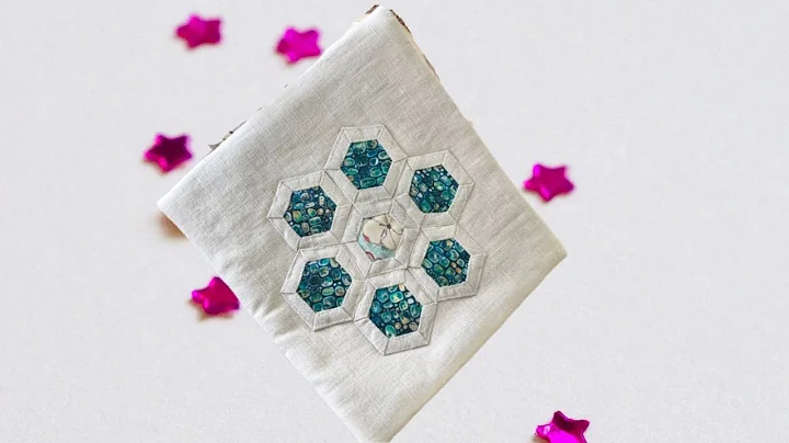 Sew a hexagon bolt pouch in Linen - Amber - Lizzy Curtis