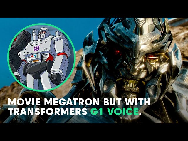 TRANSFORMERS HUGO WEAVING voices Megatron, leader of the