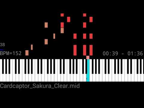 坂本真綾~Clear~ピアノCardcaptor Sakura Clear Card  synthesia