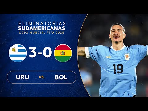 URUGUAY vs. BOLIVIA [3-0] | RESUMEN | ELIMINATORIAS SUDAMERICANAS | FECHA 6