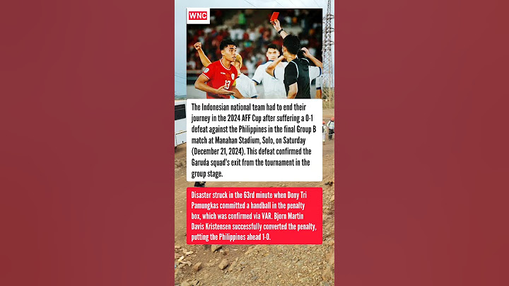 Indonesia Eliminated from the 2024 AFF Cup After Losing to the Philippines #shorts #short