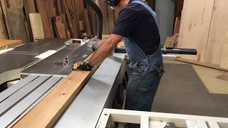 Sliding table saw superiority: Straight line cutting into parallel ripping.