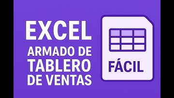 Arma tu primer TABLERO de VENTAS en EXCEL! GUIADO y FACIL!