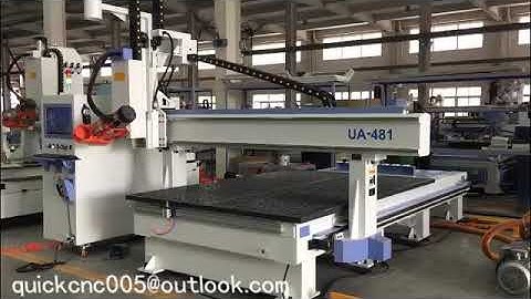 QUICK CNC  UA 481 4 AXIS  testing ,spindle rotary 180 degree