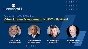 ConnectALL: Value Stream Management is NOT a Feature!