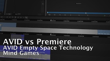 AVID treats empty space as regular clips on the timeline and it