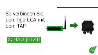 So verbinden Sie den Tigo CCA mit dem TAP (Deutsch)