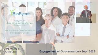 BioSyent (TSX-V: RX) Presentation | Rivemont MicroCap Cocktail Event (September 2023)