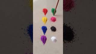 simple Rangoli, satisfying rangoli, Easy rangsatisfying #asmrangoli, Tricks and tips#rangoli#ASMR#