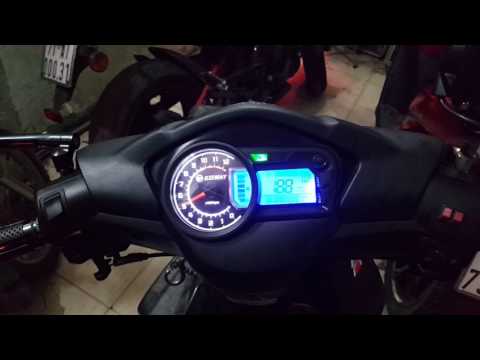 Video Honda wave RSX 110 độ đồng hồ điện tử đồng hồ keeway. - youtube