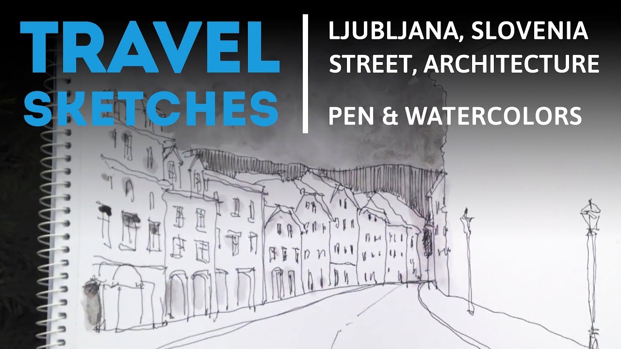 Drawing a Medieval Urban Scene