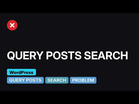 Wordpress: query_posts() - problem with "s" parameter (4 Solutions!!)