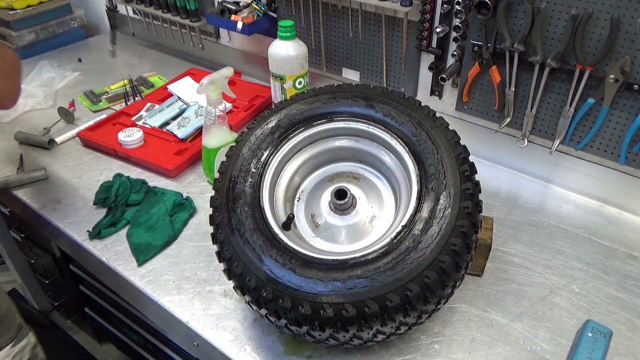 Lapning af dæk på havetraktor