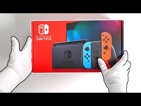 Nintendo Switch V2 Console Unboxing (New and Improved) + Astral Chain Collector's Edition