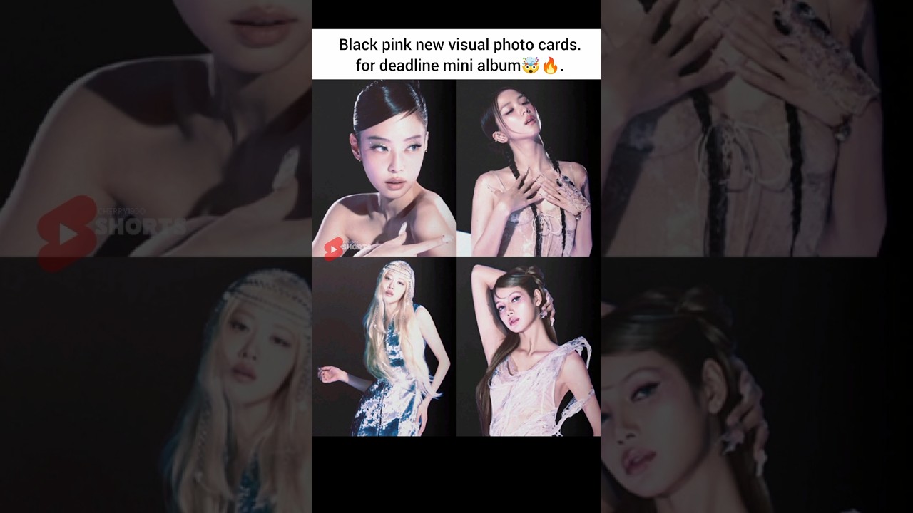 Black pink new visual photo cards..😱❤️ 