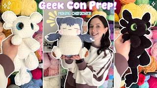 Crocheting CHARACTERS For A GEEK CONVENTION! 👾🧶 | Crochet Vlog