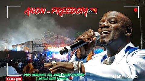 Akon - Freedom🥳 | Live Performance | Port Moresby | Papua New Guinea 50th Independence🇵🇬