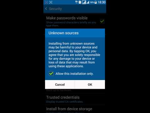 How to Install apk files apps