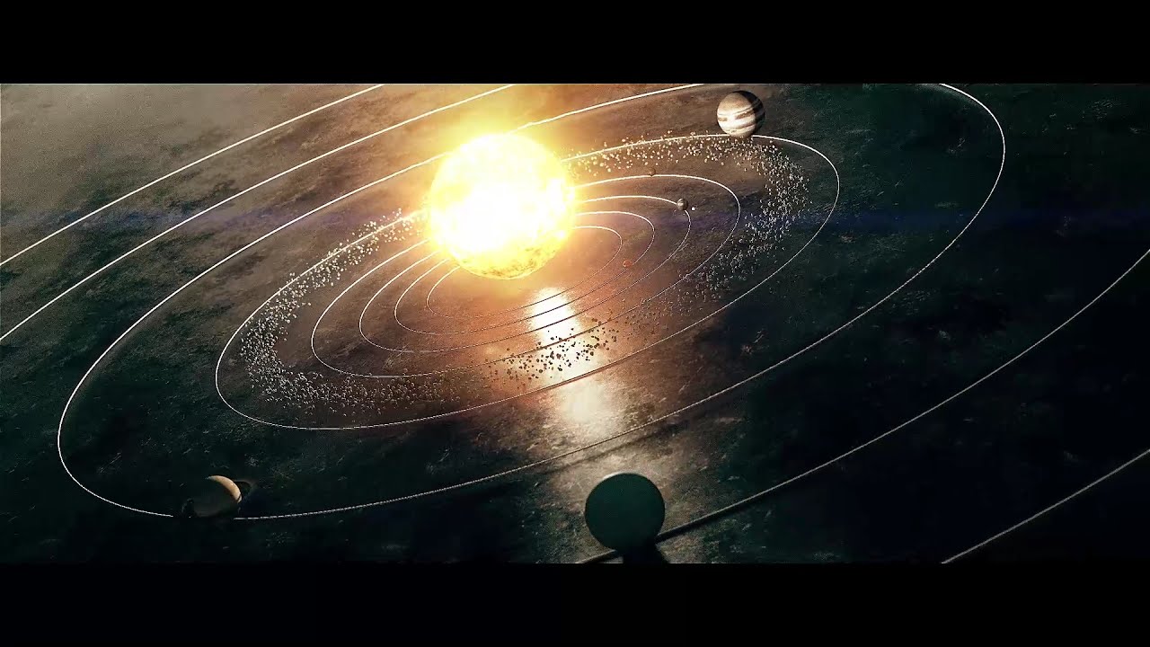 Miniature Solar System render inside Element 3D II After Effect