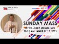 Live 10:00 AM  Holy Mass with Fr Jerry Orbos SVD - January 17 2021 - 2nd Sunday in Ordinary Time